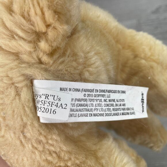 2015 Geoffrey Toys R Us Yellow Labrador Retriever Dog Plush Realistic Golden Lab - Picture 9 of 10